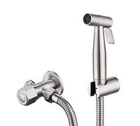 LMRJHAZ WC in Acciaio Inossidabile Tenuta a Mano Bidet spruzzatore bidadro spruzzatore di spruzzo Spray per la Doccia per Auto -Pulizia del Bagno, A1 (A4)