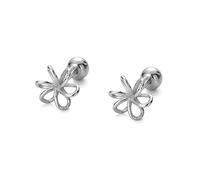 LMRJHAZM 18 g Tiny Filigree Flower Stud Cartilage Orecchini per donne Girls 925 Sterling Silver Minimalista Minimalista Cute da 3 mm a pallo stallone per bilanciere Donte Tragus Post Ipoallergenico