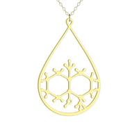LMRJHAZM Accessori Collana di serotonina in Argento Sterling 925 per Donne e Uomini, collane con molecole di dopamina Collana con Formula Chimica, biochimica Ciondolo biochimico serotonina dopamina