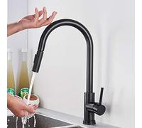 LMRJHAZM Bianbianbh Sensor Touch Cucina rubinetti da Cucina, Rubinetto da Cucina con spruzzatore a tiro Verso Il Basso, Rubinetto del lavello attivato in Ottone, Tocco di Mixer a Monte a Monte a
