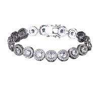 LMRJHAZM Bracciale zircone di Lusso di Bracciale zircone Donne Classiche Crystal Chain Cubic Zirconia Braccialetti Femminile gioielleria per Matrimoni 2025 con Accessori per Te Dono Creativo alla