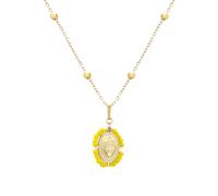 LMRJHAZM Collana del Cuore Sacro di Muti per Donne, Sacro Cuore Vintage di Gesù Collana - Ciondolo colorato Sacro Cuore, Collana di Gesù per Il Compleanno di Natale Regali del Ringraziamento