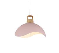 LMRJHAZM E27 a Sospensione in Legno in Legno di Legno Ristorante lampadario in Stile Nordic Style Aibro dai Letto Casa del Comodino Ampia Luci sospese Lanterna di Paralume in Metallo per Le luci