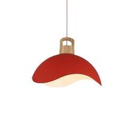 LMRJHAZM E27 a Sospensione in Legno in Legno di Legno Ristorante lampadario in Stile Nordic Style Aibro dai Letto Casa del Comodino Ampia Luci sospese Lanterna di Paralume in Metallo per Le luci