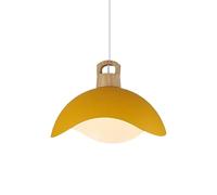 LMRJHAZM E27 a Sospensione in Legno in Legno di Legno Ristorante lampadario in Stile Nordic Style Aibro dai Letto Casa del Comodino Ampia Luci sospese Lanterna di Paralume in Metallo per Le luci