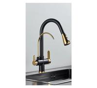 LMRJHAZM Filtro in Ottone Lampada Cucina Rubinetto rotabile Cucciolo a Doppia Manici a Doppia Manici per Tappo Mixer filtrato Acqua Compatibile con Cucina, lampadario del Rubinetto del lavello