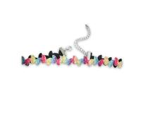 LMRJHAZM Gioielli da Donna Y2K Cute Rainbow Heart Stars Butterfly Choker per Le Donne Festa di Compleanno 80s Balli di San Valentino per Il Giorno di Natale Accessori per Gioielli