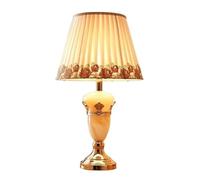 LMRJHAZM Lampada da Comodino Lampada da Comodino Lampada da Tavolo Europea Lampada da Comodino in Giada Romantica con Paralume in Tessuto di Pizzo Lampada da Comodino per Soggiorno Lampada da Tavolo