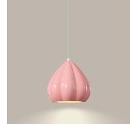 LMRJHAZM Lampade in Resina a Fiore di Crema, E27 Soccia Nordic Nordic Camera da Letto Candida della Sala da Pranzo Lampada a Sospensione, barilo al soffitto di Barrette di Barrette da Bar, barpassino