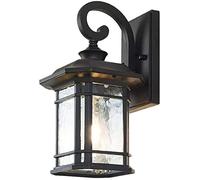 LMRJHAZM Lampade, Lampada a Parete Retroproproof Wall Murate Light Black Finitura Opaca Exterdoor Externoor Wall Lantern Task Villa Courtyard Balcony Garden Sconce Sconce Tunnel Outdoor Lighting