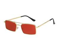 LMRJHAZM Occhiali da Sole da Sole da Donna retrò Classici Stili Estivi Occhiali da Sole Steampunk Femminile Femminile Sfumature Chic Rosse