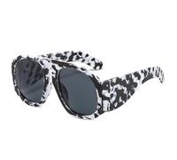 LMRJHAZM Occhiali da sole oversize occhiali da sole donna Steampunk Big Frame gradiente lente occhiali da sole occhiali da sole femminili