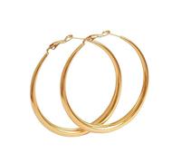 LMRJHAZM Orecchini a cerchio pianto oro 18K per donne - Ipoallergenici grandi cerchi d'oro | Gioielli geometrici minimalisti per tutti i giorni, feste e matrimoni | Orecchini impermeabili