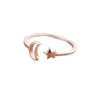 LMRJHAZM Prodotti da ragazza coppia Moon Star Open Finger Anello d'argento Anello blu
