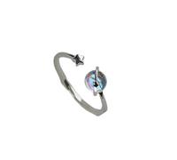 LMRJHAZM Prodotti da ragazza Round Woman Rings Planet Cat Eye Personality Match Apertura dell'anello Gioielli Gifts-N16 Regali