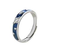 LMRJHAZM Prodotti da ragazza Silver Color Personality Drop Planet Astronaut Coppia di apertura Gift JZ0180-N38