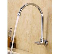 LMRJHAZM rubinetti, Rubinetto da Cucina a Parete Tocca Tutto Il lavabo in Bronzo a lavandino Orizzontale a Freddo Lavanderia a Freddo Ridotto