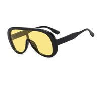 LMRJHAZM Un Pezzo Occhiali Da Sole Delle Donne di Modo Oversize Occhiali Da Sole Degli Uomini Goggle Shades Uv400 Di Tendenza Femminile