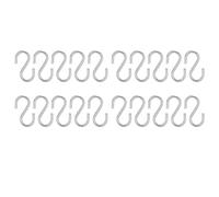 Lmrysalque 20Pcs S Ganci Portatile 304 In Acciaio Inox Metallo Hanging Holder Organizer per Chiave Asciugamano M3