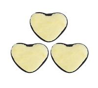 Lmrysalque 3 pezzi tampone per la pulizia del viso a forma di cuore donne morbido lavabile riutilizzabile struccante asciugamano per la pulizia del viso per i viaggi a casa