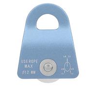 Lmrysalque Attrezzatura per il trasporto di arrampicata su roccia con piastra laterale per discesa singola puleggia (Blu)
