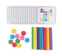 Lmrysalque Bambini Colorato Bastone Puzzle Giocattolo Colore Sensoriale Colorato Bastone Corrispondente allo Sviluppo Cognitivo per Ragazzi Ragazze Educazione Precoce