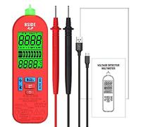 Lmrysalque BSIDE A2 Mini Multimetro Digitale Intelligente Gamma Automatica 5999 Conti NCV Misuratore Universale Portatile Multifunzionale Tester Voltmetro Amperometro con Luce