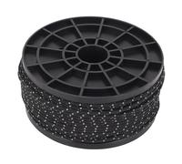 Lmrysalque Corda Paracord Riflettente 164FT PP 2,5 mm Sottile Antivento Corda per Tenda Portatile Corda per Paracadute per Escursione di Campeggio All'aperto (Nera)