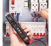 Lmrysalque HABOTEST HT122 Multimetri digitali a penna Multimetro portatile intelligente Display LCD True RMS 4000 conteggi NCV Meter Voltmetro Pen Tester Tensione DC/AC Resistenza