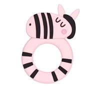 Lmrysalque Massaggiagengive Striscia a Forma di Cavallo in Silicone Smerigliatrice per Denti Fissatore per Denti Detergente per Bambini Giocattoli Molari Orali (Rosa baby)
