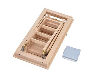 Lmrysalque Scale per casa delle bambole Pregevole fattura Sentirsi a proprio agio Materiale in legno Installazione semplice Scale in miniatura