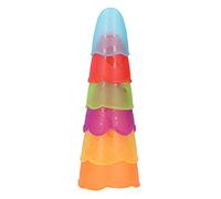 Lmrysalque Tazza impilabile a forma di uovo per bambini Modello con numeri per bambini Tazza impilabile Giocattolo educativo da bagno Regalo di compleanno