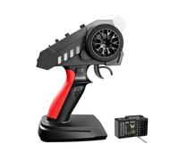 Lmrysalque Telecomando a 6 canali da 2,4 GHz con trasmettitore e ricevitore, portata di 200 metri, indicatore di direzione/segnale gas, controllo gruppo luce collegato, ricambio per MangNiu