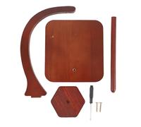 Lmrysalque Wooden Yarn Ball Holder Retro C Shaped Stand Rotating Thread Spool Organizer for Crocheting Knitting Sewing