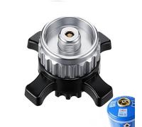 LMSAWK Adattatore Bombola per Campingaz Easy-Click/CV, Adattatore di Conversione da Baionetta a Filettatura 7/16", in Lega di Alluminio, per Campeggio all'Aperto