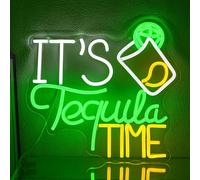 LMSIGNLY E 'Tequila Time Neon Sign Tequila luci al neon per la decorazione della parete Dimmable Neon Bar Sign per Man Cave Pub Bar cucina ristorante messicano Club Business Party Decorazione