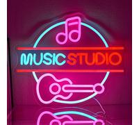 LMSIGNLY Segno luminoso dimmerabile della birra del neon della birra per (Music Pink)