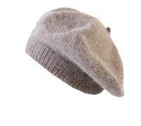 Lmtossey Cappello invernale da donna da pittore francese, caldo, lavorato a maglia, cachi, Taglia unica