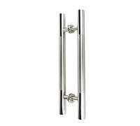 LMTYBOC Gate Hardware - Maniglia per porta scorrevole in acciaio inox ispessito, in vetro temperato, facile da installare, 6 dimensioni 120 x 80 cm