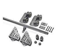 LMTYBOC Kit hardware per scaletta scorrevole, set completo di ferramenta per scale scorrevoli, binario di estensione (senza scala), kit binario da 100 cm