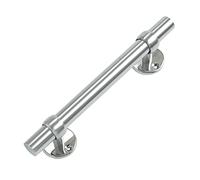 LMTYBOC Maniglia a spinta e tira, barra di sostegno per porta in acciaio inox, ricambio per porte in legno/metallo e parti di ricambio per attrezzature da bar (dimensioni: 220 mm)