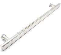 LMTYBOC Maniglie di ricambio per porta della doccia per porta in vetro senza telaio Pomelli per porte scorrevoli per porte interne ed esterne, barra per asciugamani su un lato, set di ferramenta/70 cm