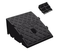 LMTYBOC Rampe portatili in plastica per porte, rampa di carico per marciapiedi, resistenti, in PVC, per vialetti, fauteuil, roulant, scooter, Quai Garage, 1 confezione, colore nero, altezza 19 cm