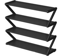 LMTYBOC Scarpiera a 4 ripiani, ripiani in metallo per ingresso e armadio, telaio robusto per la nizzazione delle scarpe, design salvaspazio per casa e ufficio