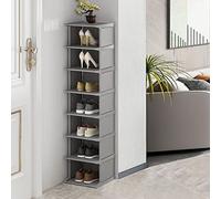 LMTYBOC Scarpiera autoportante a 8 ripiani, soluzione salvaspazio per casa, ingresso, armadio, design elegante per un facile accesso e la massima capacità