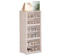 LMTYBOC Scarpiera da esterno, resistente alle intemperie e salvaspazio, design verticale sottile, scarpiera compatta, moderna per ingresso e corridoio, elegante soluzione per riporre scarpe