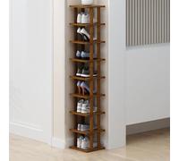 LMTYBOC Scarpiera impilabile in legno, design salvaspazio per ingresso e camera da letto, resistente alle intemperie per uso esterno, soluzione compatta per riporre oggetti fai da te, ideale per