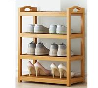 LMTYBOC Scarpiera in bambù, Scaffale Salvaspazio per Scarpe A 3 Ripiani per Ingresso, Portascarpe in Legno da 50 Cm, Elegante Espositore per Calzature per Casa E Ingresso