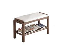 LMTYBOC Scarpiera in legno con cuscino, multifunzione, per ingresso, panca imbottita con cassetto, per soggiorno, camera da letto, corridoio.