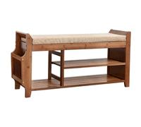 LMTYBOC Scarpiera moderna a 2 ripiani con cuscino rimovibile e cassetto laterale, elegante ingresso per corridoio, camera da letto e soggiorno, carico massimo 100 kg, dimensioni: 60/80/100 x 30 x 50